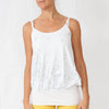 Béranger White Cami Yoga Tunic Top in 100% Organic Cotton