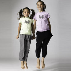 Prancing Leopard KID's Organic Cotton Logo T-shirts - Prancing